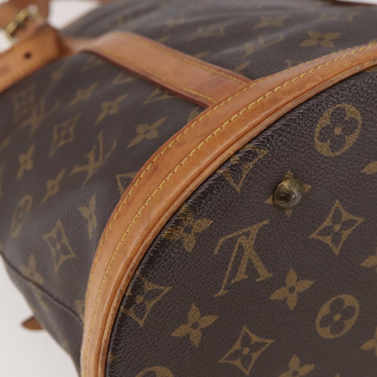 LOUIS VUITTON Monogram Bucket GM Shoulder Bag M42236 LV Auth 142471