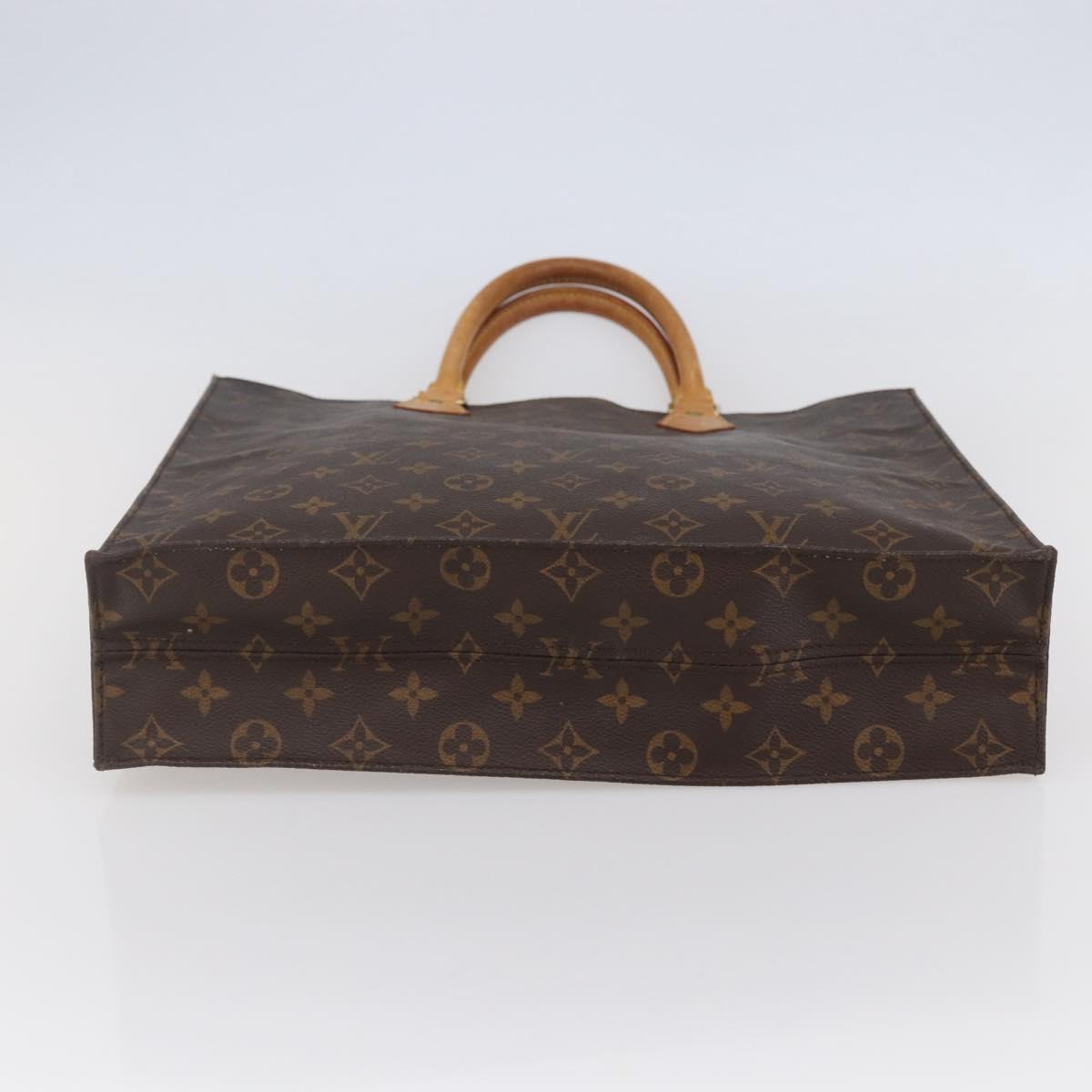 LOUIS VUITTON Monogram Sac Plat Hand Bag M51140 LV Auth 142474