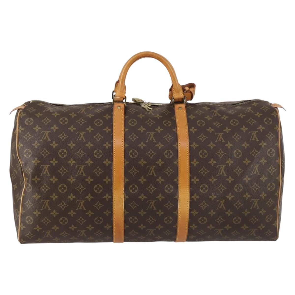 LOUIS VUITTON Monogram Keepall 60 Boston Bag M41422 LV Auth 142477