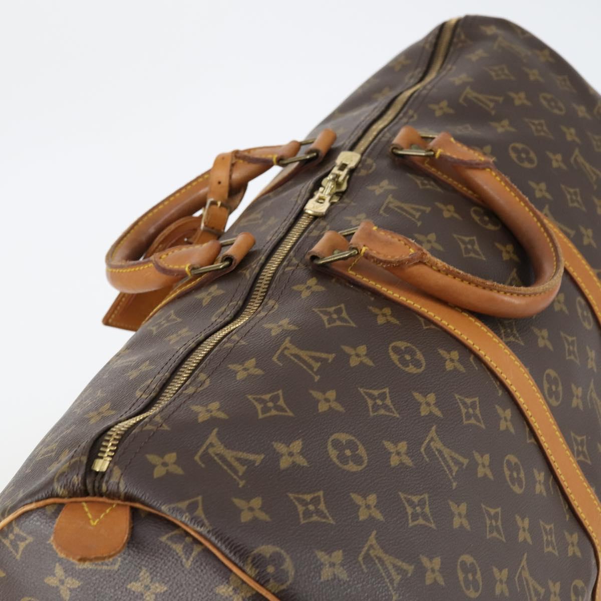LOUIS VUITTON Monogram Keepall 55 Boston Bag M41424 LV Auth 142478