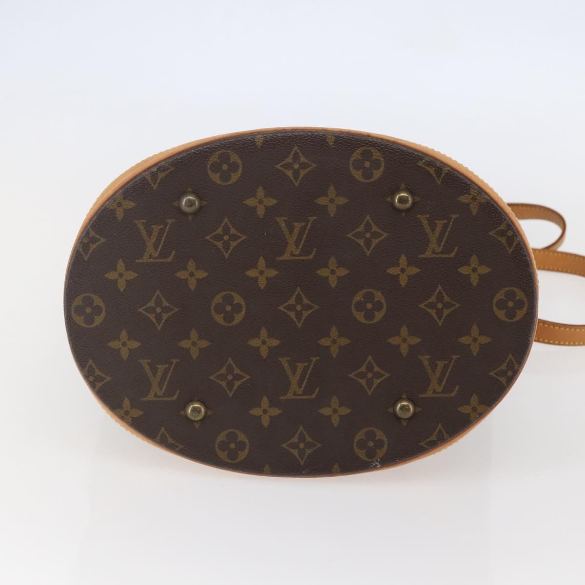 LOUIS VUITTON Monogram Bucket GM Shoulder Bag M42236 LV Auth 142482