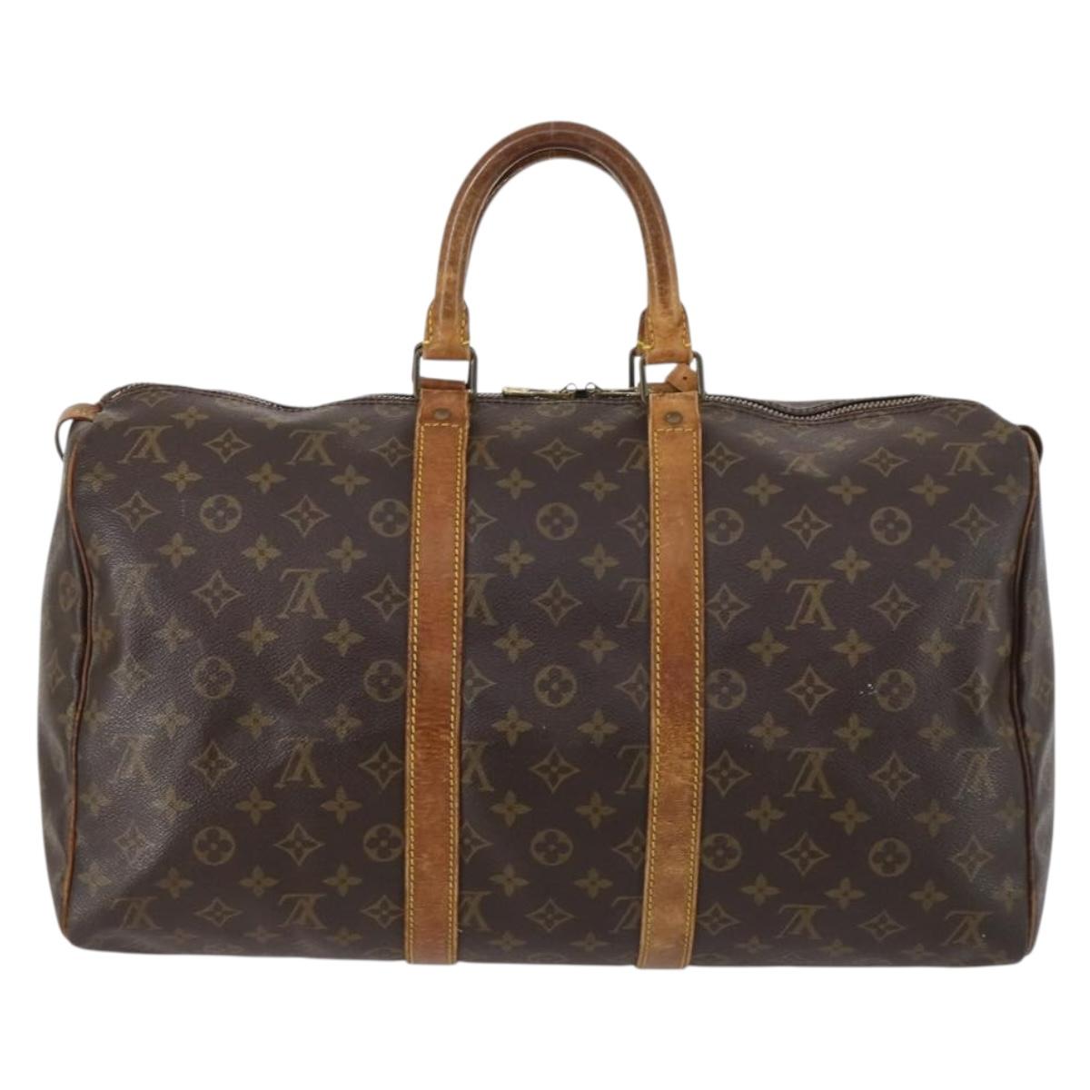 LOUIS VUITTON Monogram Keepall 45 Boston Bag M41428 LV Auth 142486