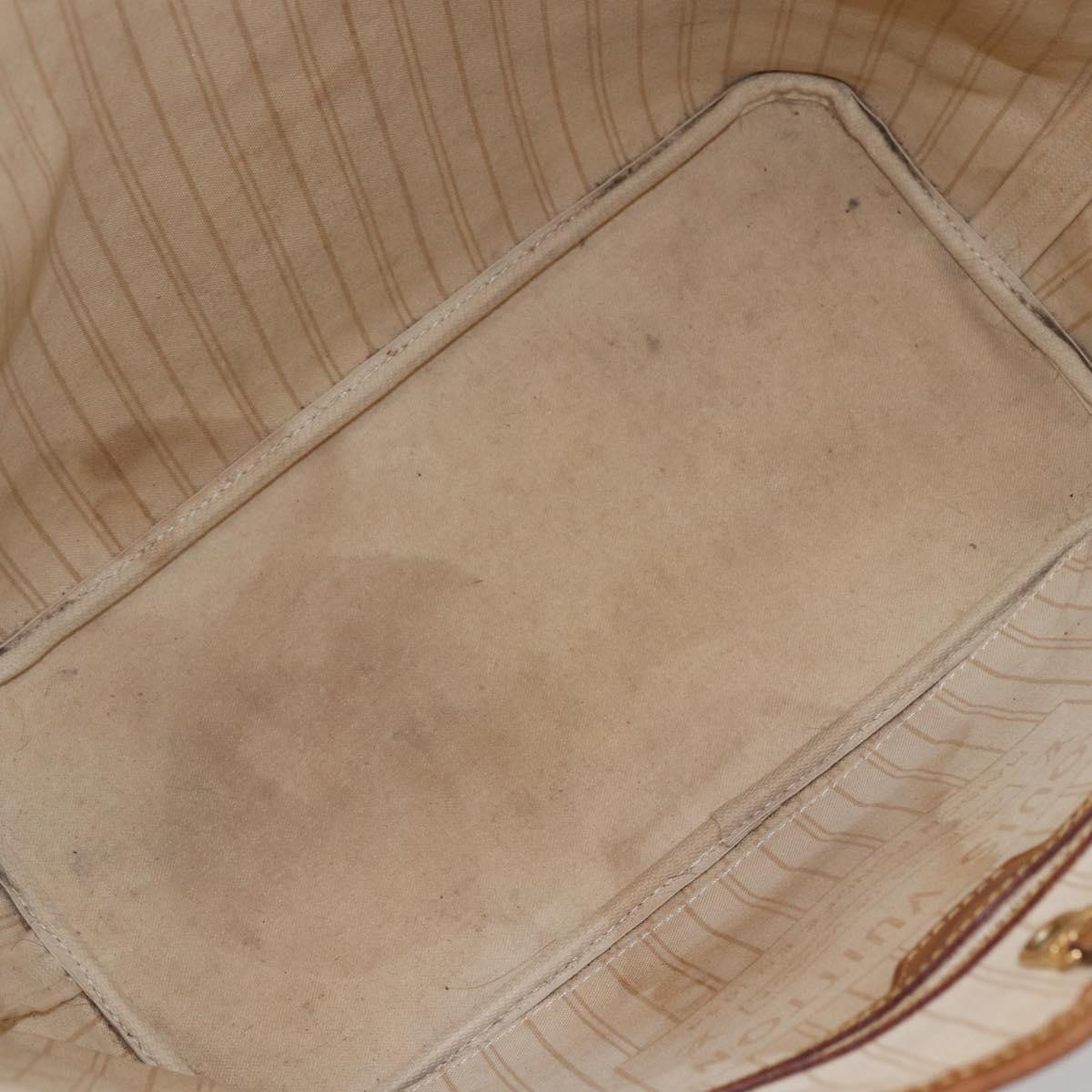 LOUIS VUITTON Damier Azur Neverfull MM Tote Bag N41605 LV Auth 142487