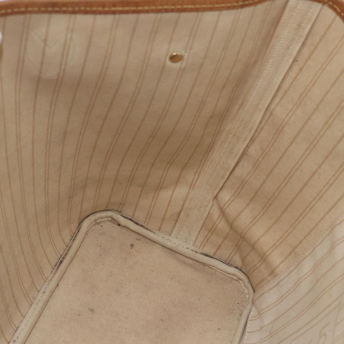 LOUIS VUITTON Damier Azur Neverfull MM Tote Bag N41605 LV Auth 142487