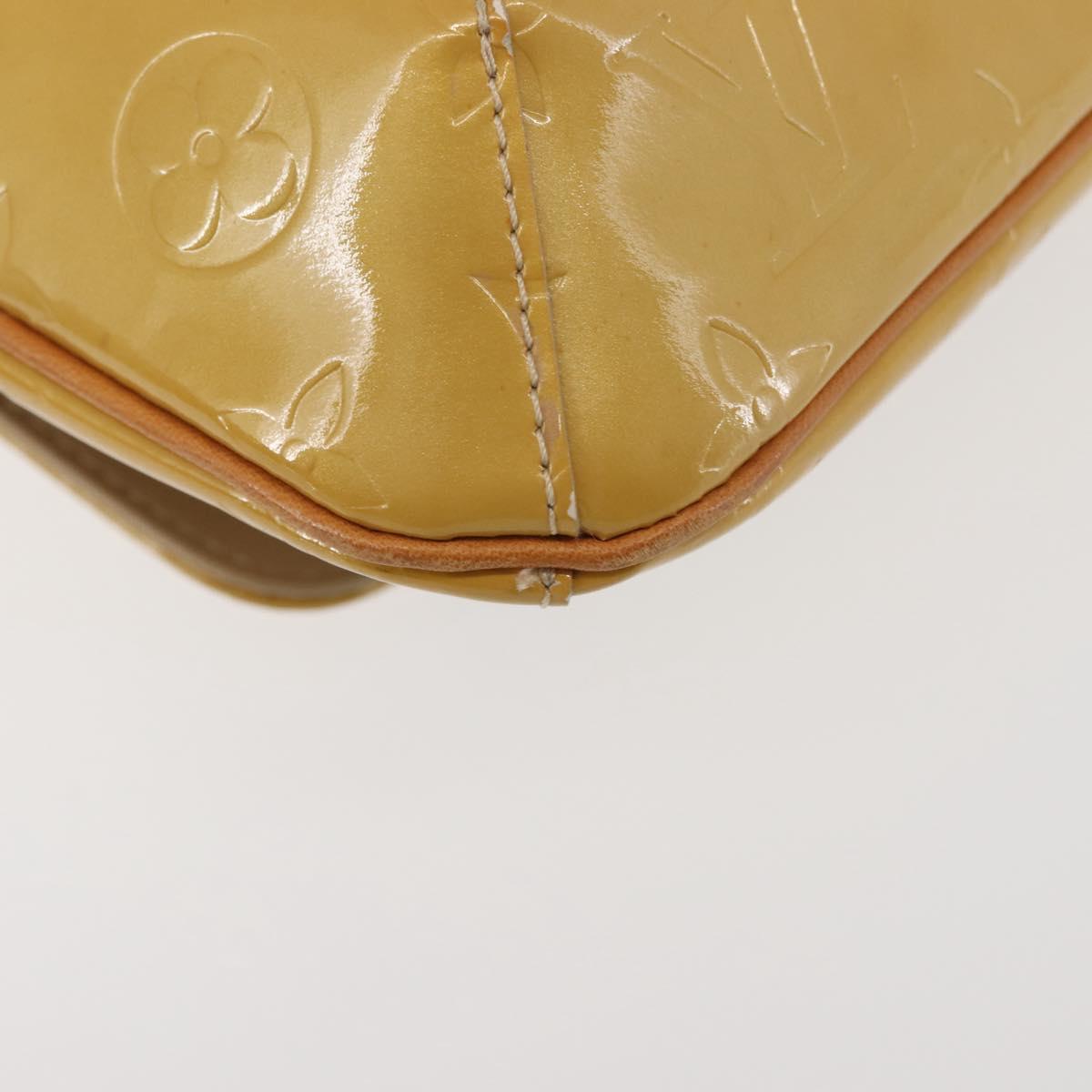 LOUIS VUITTON Monogram Vernis Thompson Street Bag Beige M91301 LV Auth 142494