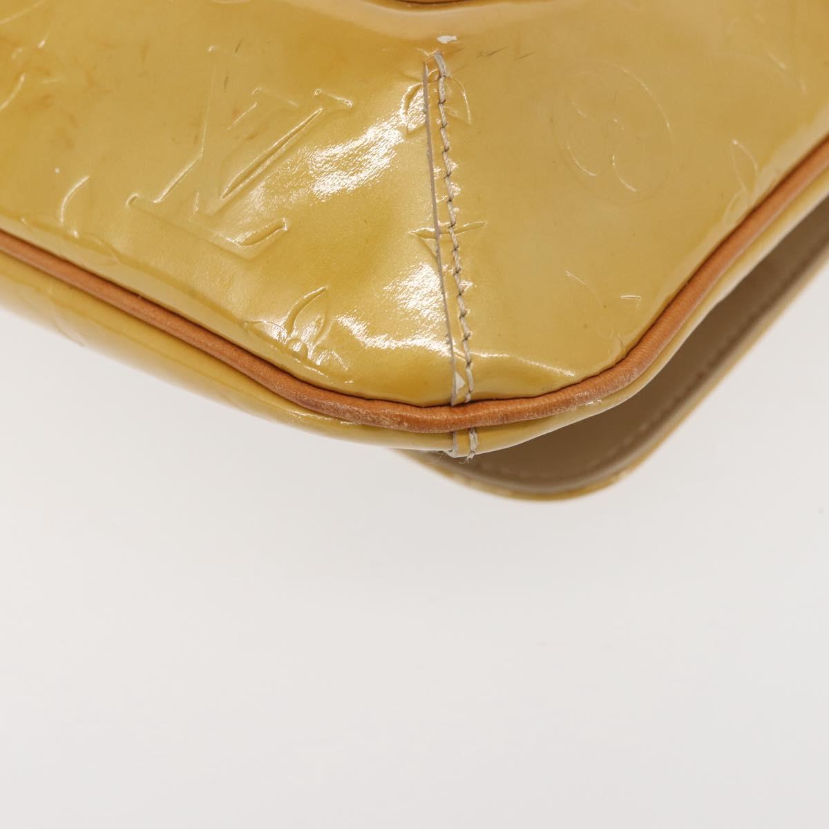 LOUIS VUITTON Monogram Vernis Thompson Street Bag Beige M91301 LV Auth 142494