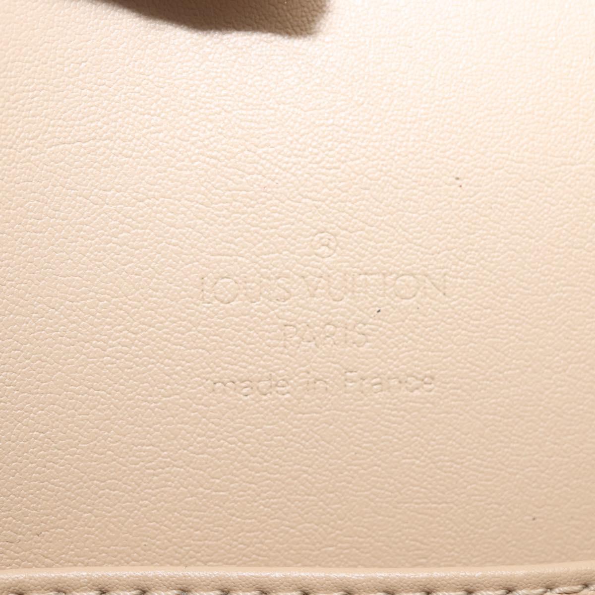 LOUIS VUITTON Monogram Vernis Thompson Street Bag Beige M91301 LV Auth 142494