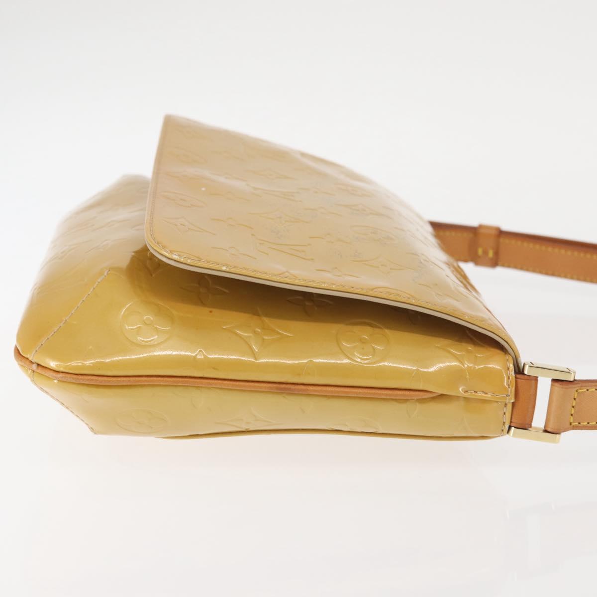 LOUIS VUITTON Monogram Vernis Thompson Street Bag Beige M91301 LV Auth 142494