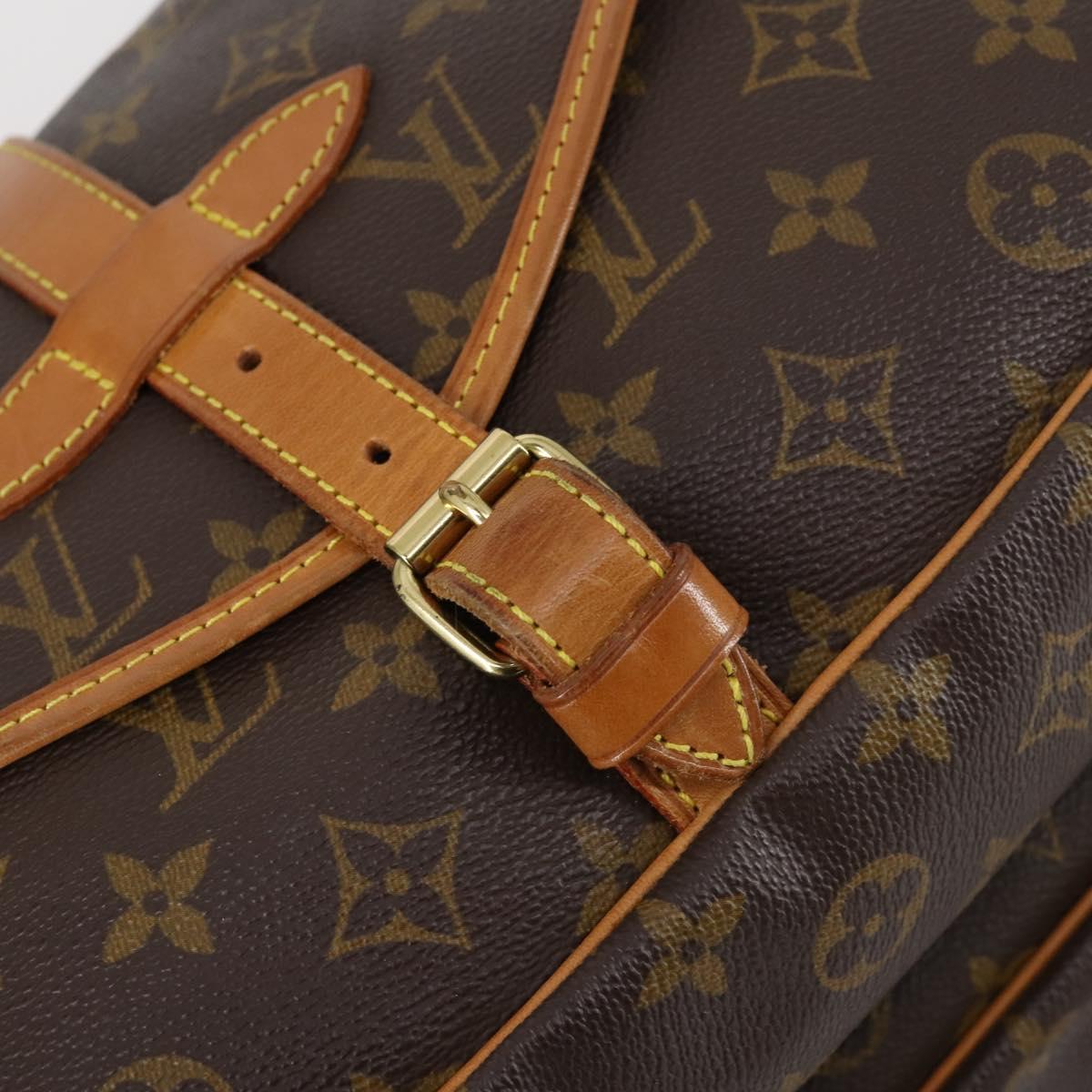 LOUIS VUITTON Monogram Saumur 30 Shoulder Bag M42256 LV Auth 142506
