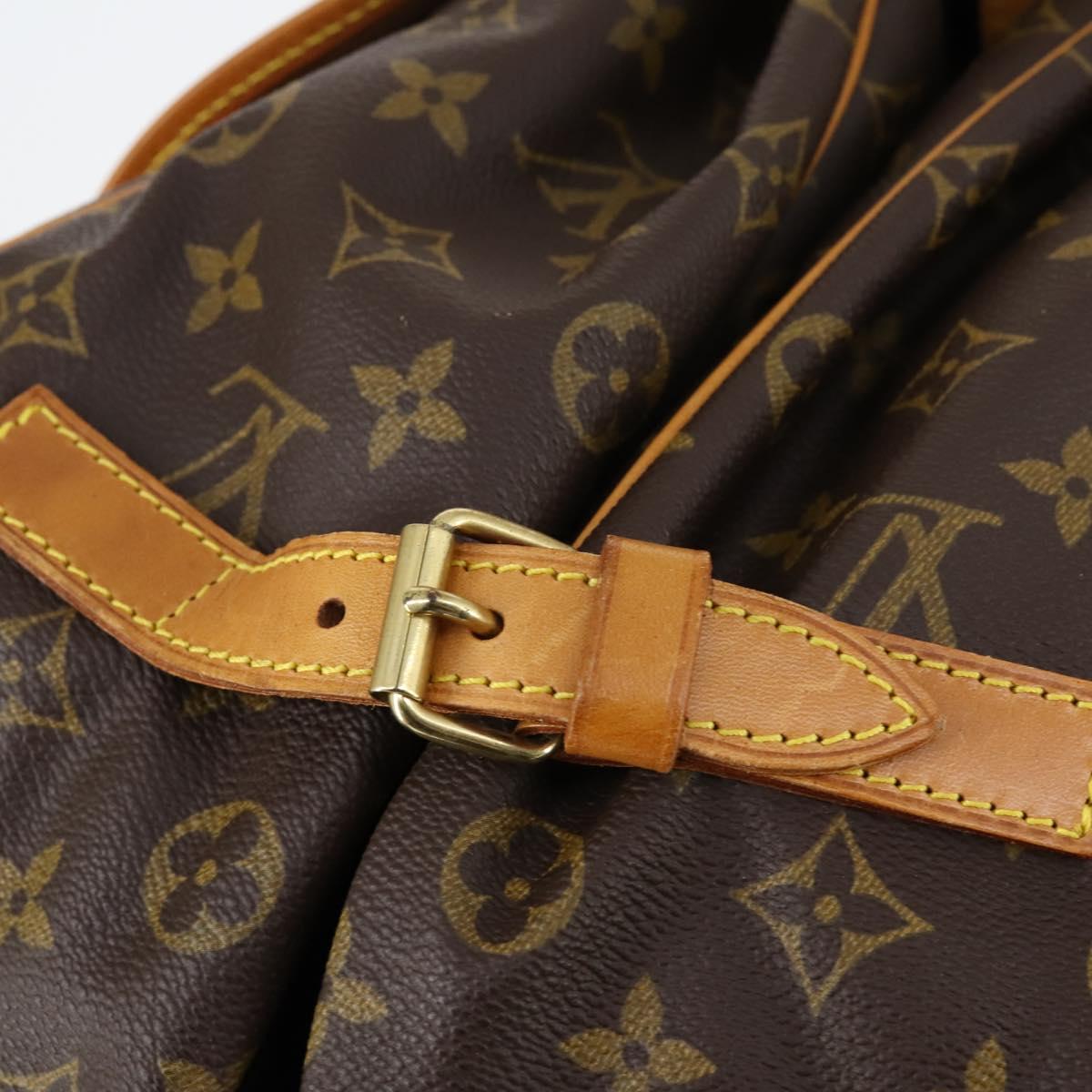 LOUIS VUITTON Monogram Saumur 35 Shoulder Bag M42254 LV Auth 142507