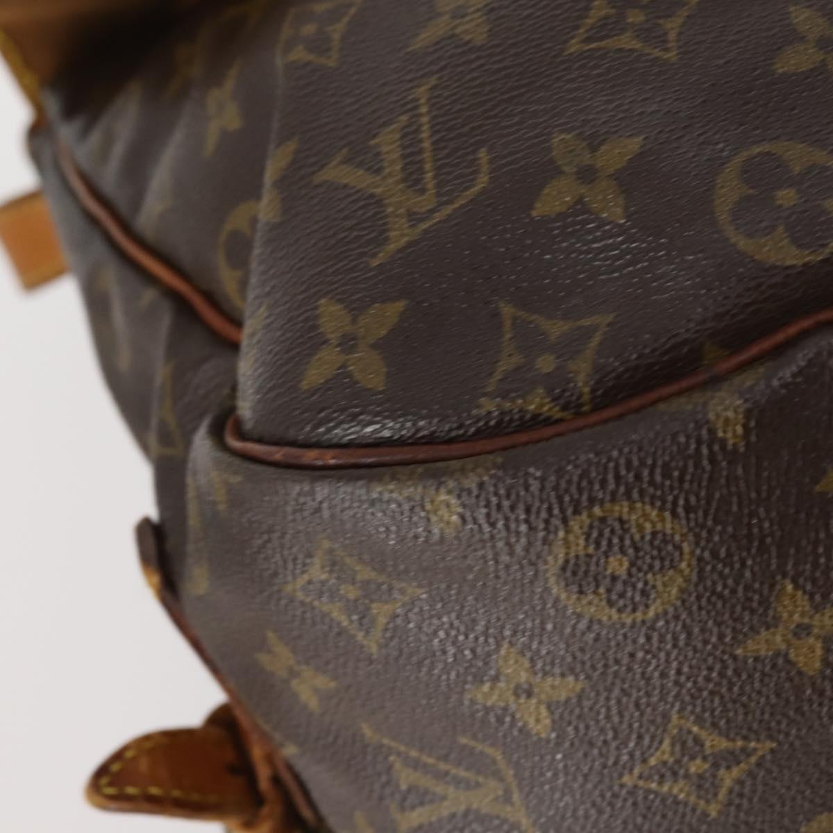 LOUIS VUITTON Monogram Saumur 35 Shoulder Bag M42254 LV Auth 142508