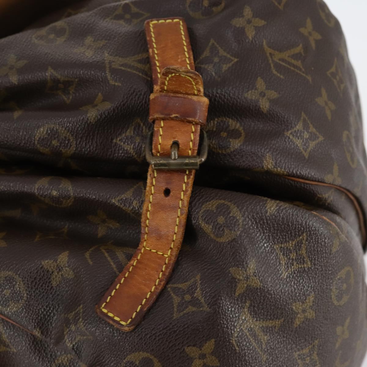 LOUIS VUITTON Monogram Saumur 35 Shoulder Bag M42254 LV Auth 142508