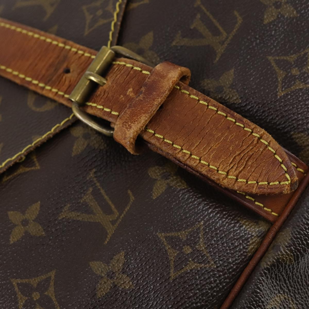 LOUIS VUITTON Monogram Saumur 35 Shoulder Bag M42254 LV Auth 142508