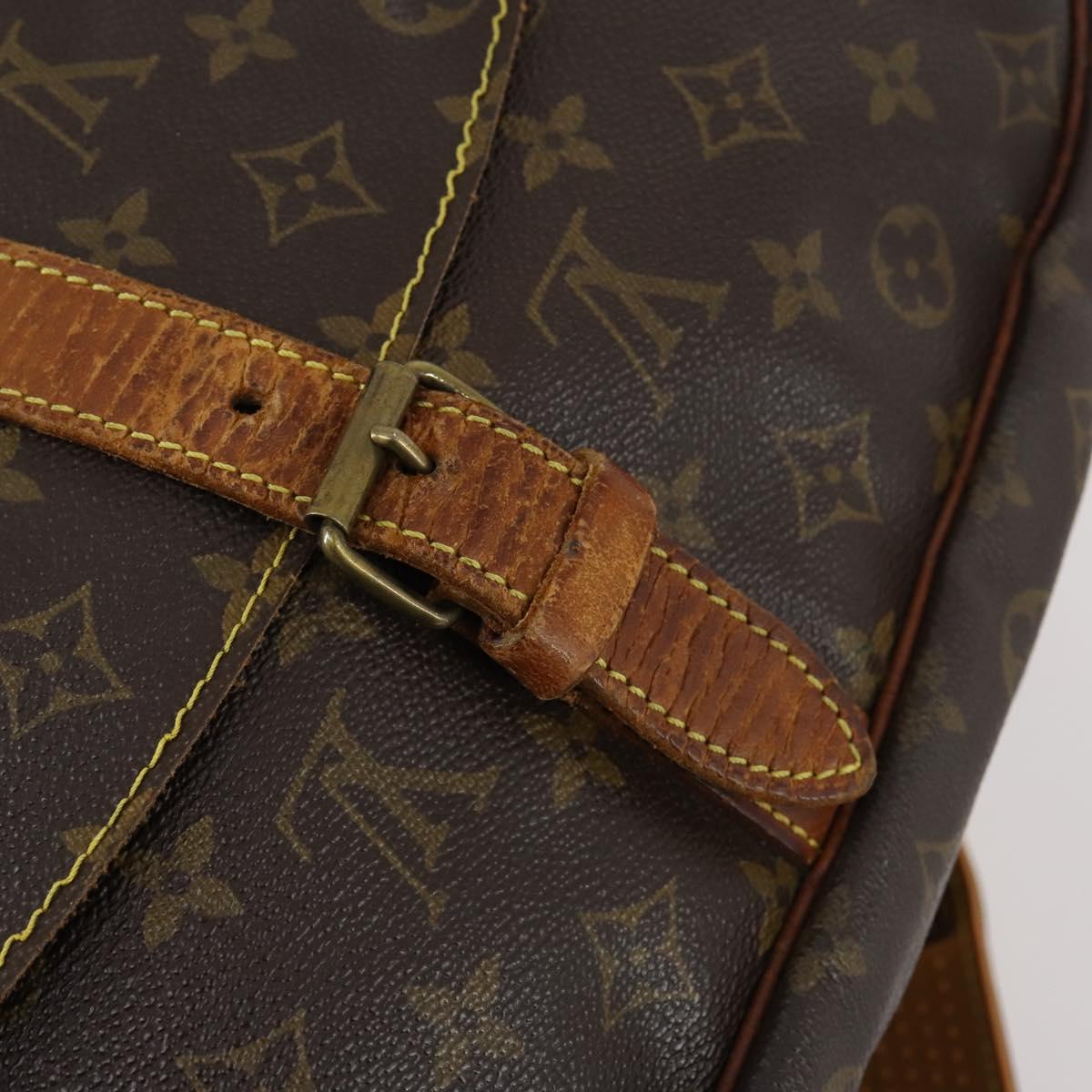 LOUIS VUITTON Monogram Saumur 35 Shoulder Bag M42254 LV Auth 142508