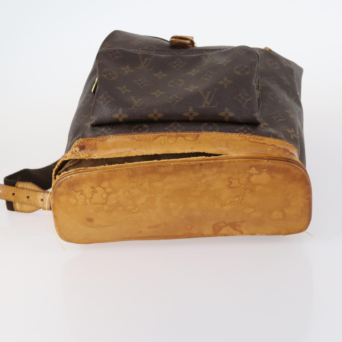 LOUIS VUITTON Monogram Montsouris GM Backpack M51135 LV Auth 142510