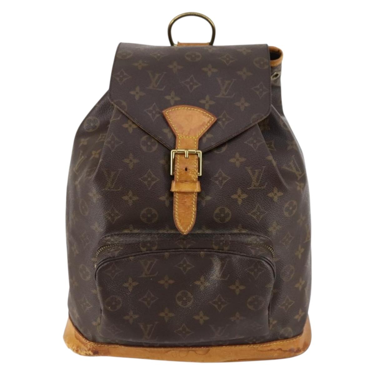 LOUIS VUITTON Monogram Montsouris GM Backpack M51135 LV Auth 142510
