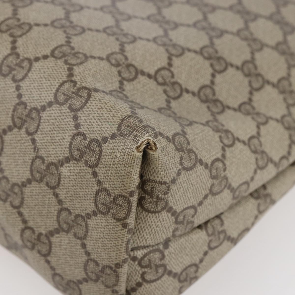 GUCCI GG Supreme Web Sherry Line Tote Bag PVC Beige Red 39 02 003 Auth 142515