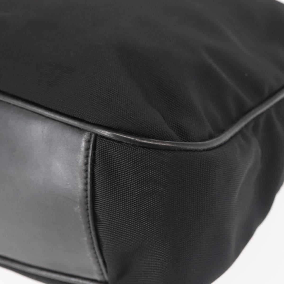 GUCCI Bamboo Hand Bag Canvas 2way Black Silver 001 1638 1705 Auth 142542