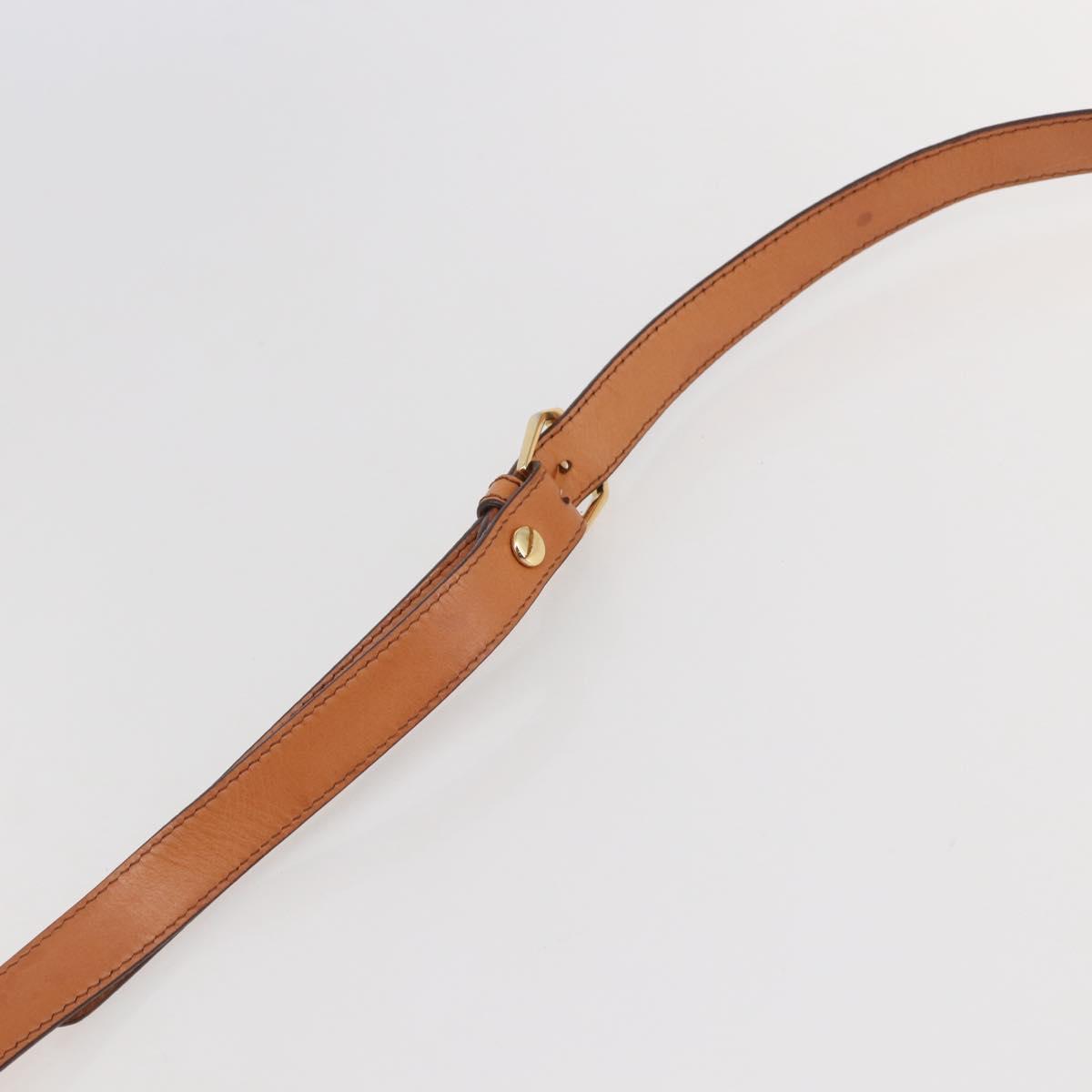 MCM Vicetos Logogram Hand Bag PVC 2way Brown Gold Auth 142555