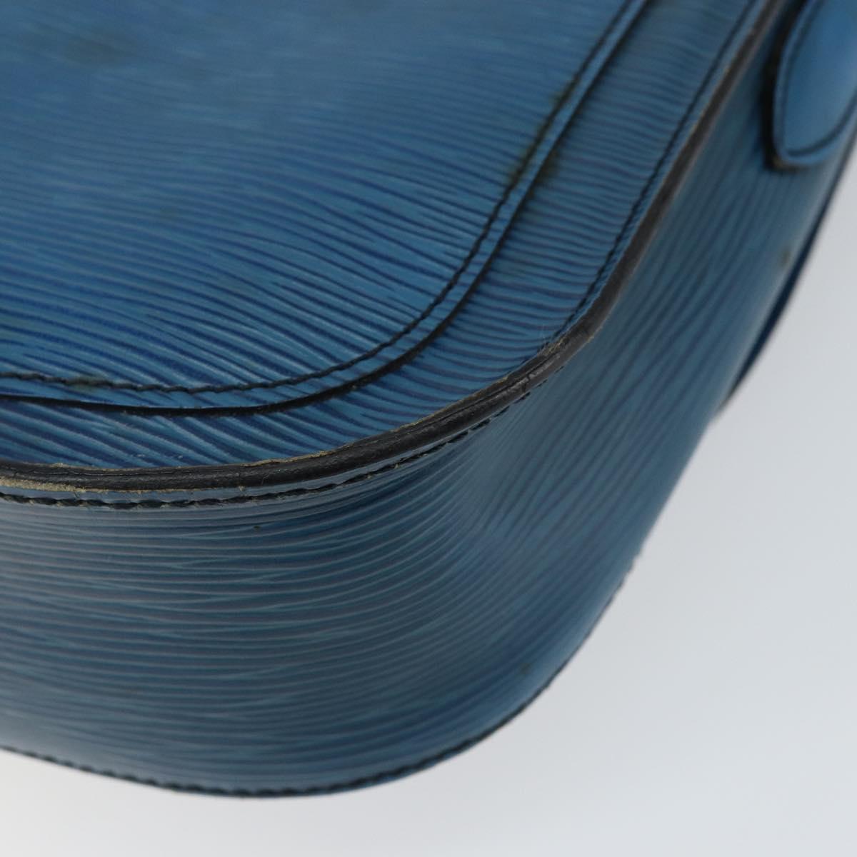 LOUIS VUITTON Epi Saint Cloud GM Shoulder Bag Toledo Blue M52195 LV Auth 142604