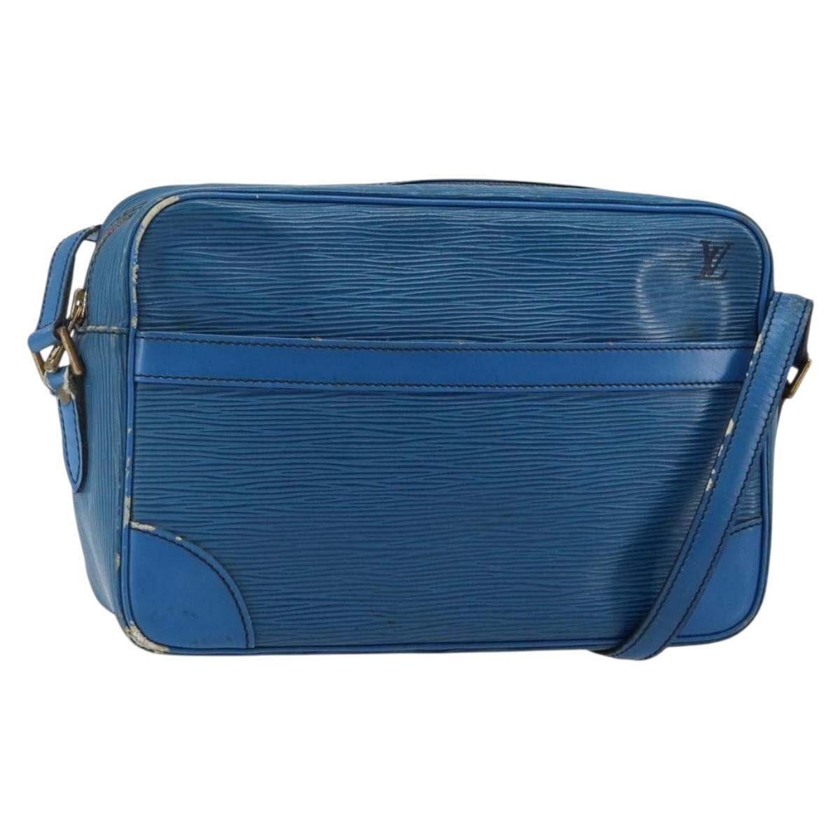 LOUIS VUITTON Epi Trocadero 27 Shoulder Bag Blue M52315 LV Auth 142606