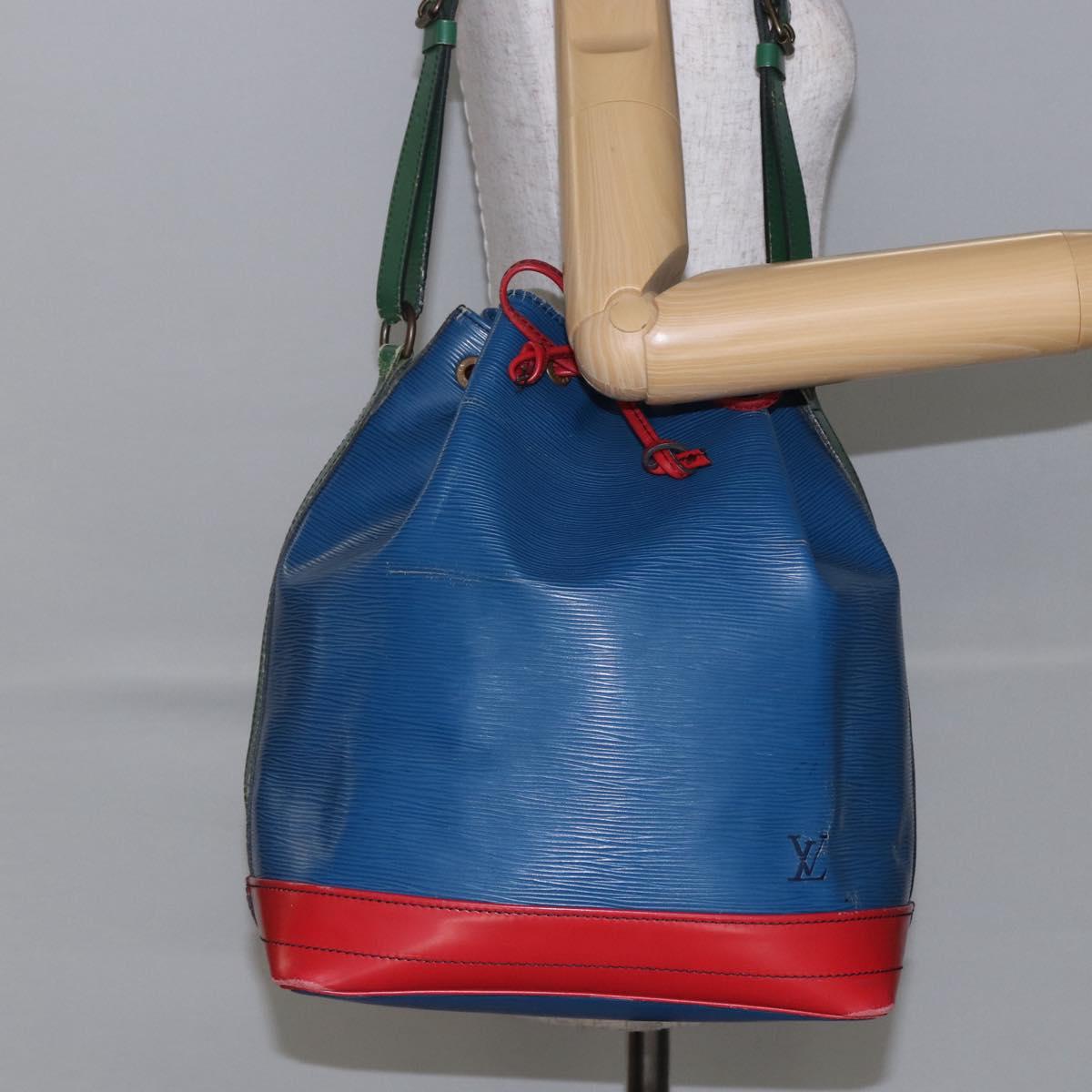 LOUIS VUITTON Epi Toriko Color Noe Bag Red Blue Green M44084 Auth 142609