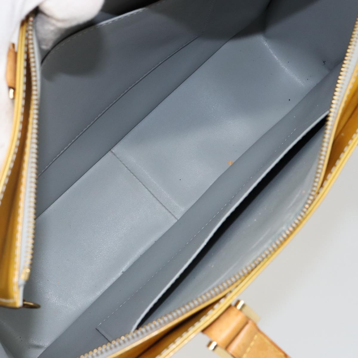 LOUIS VUITTON Monogram Vernis Columbus Tote Bag Gris M91028 LV Auth 142612