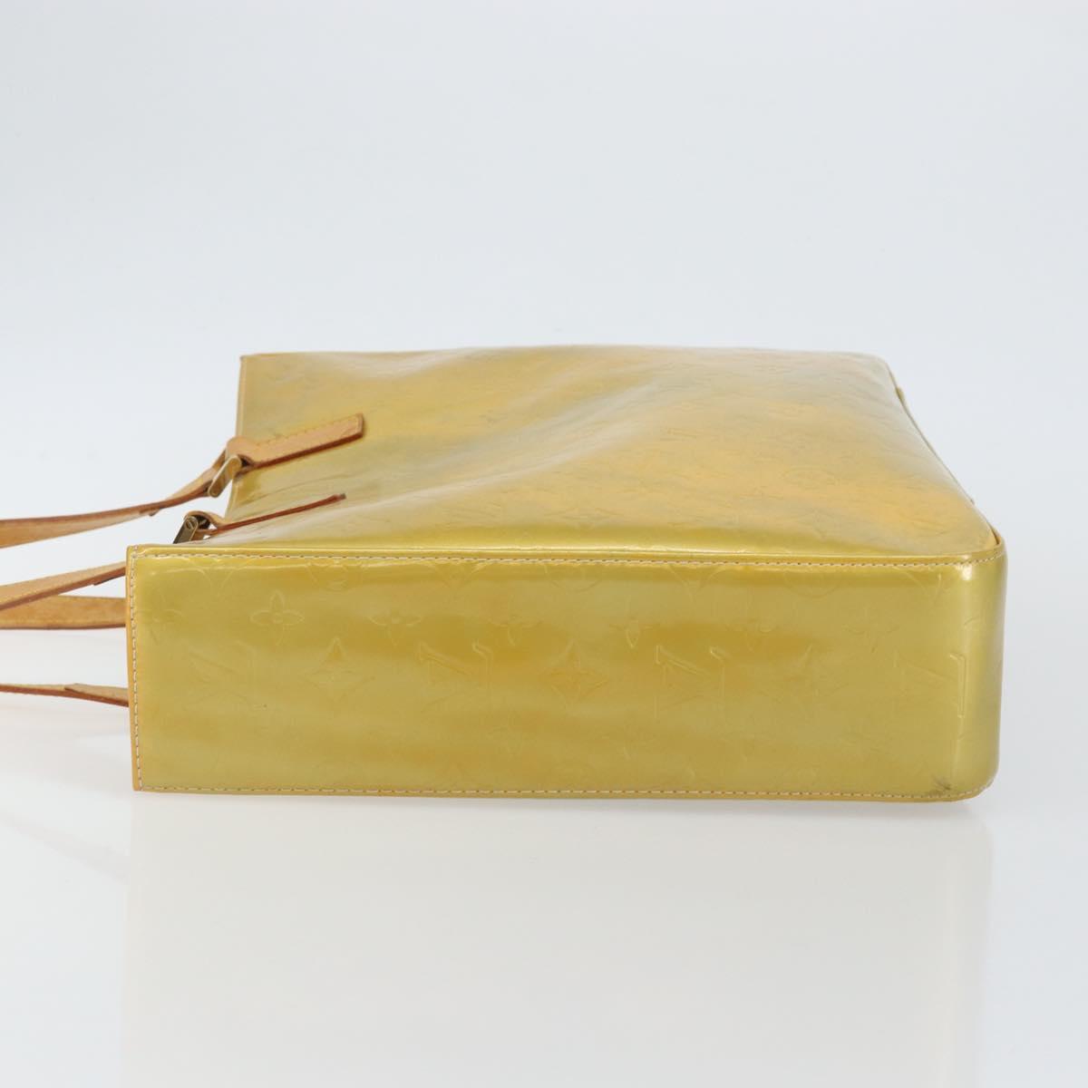 LOUIS VUITTON Monogram Vernis Columbus Tote Bag Gris M91028 LV Auth 142612