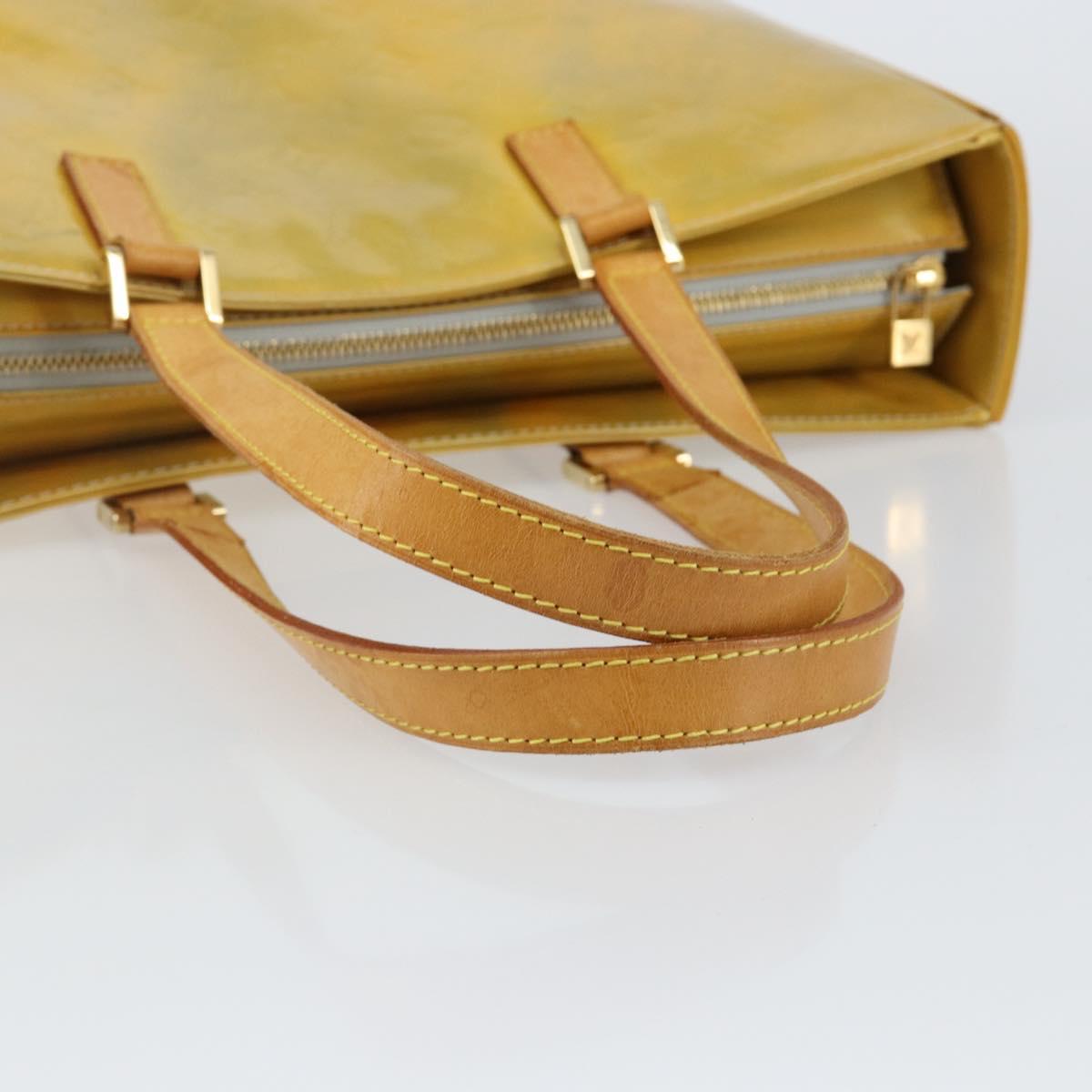 LOUIS VUITTON Monogram Vernis Columbus Tote Bag Gris M91028 LV Auth 142612