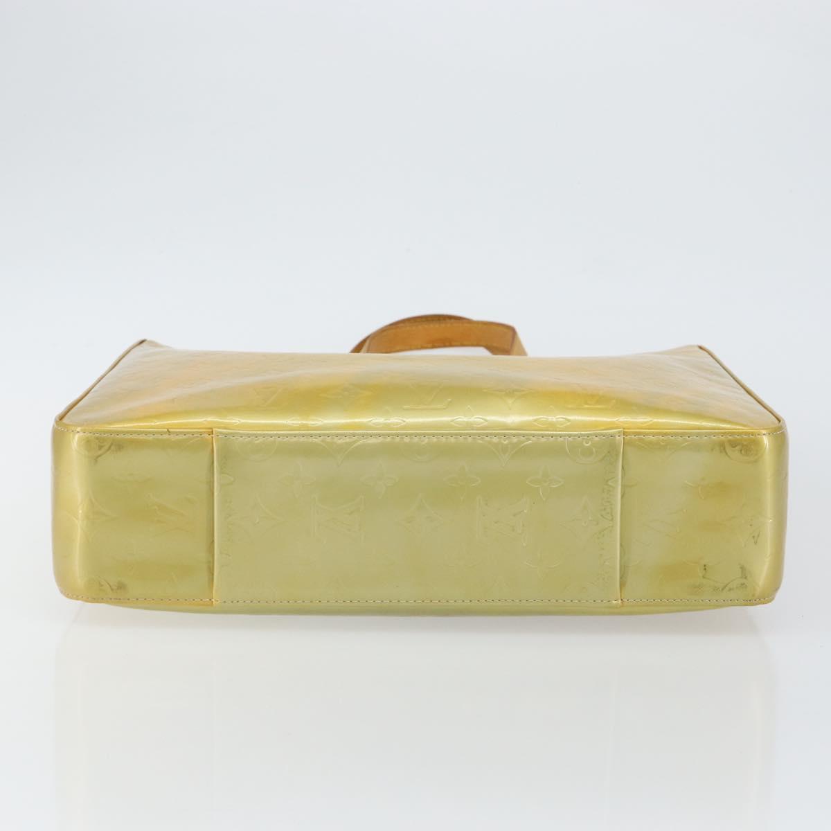 LOUIS VUITTON Monogram Vernis Columbus Tote Bag Gris M91028 LV Auth 142612