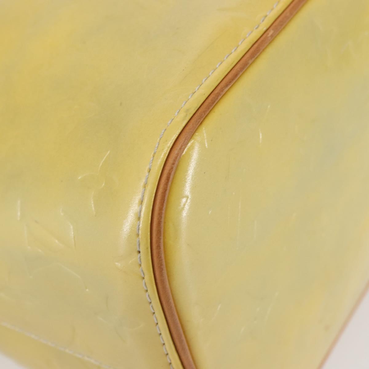 LOUIS VUITTON Monogram Vernis Houston Hand Bag Gris M91053 LV Auth 142613