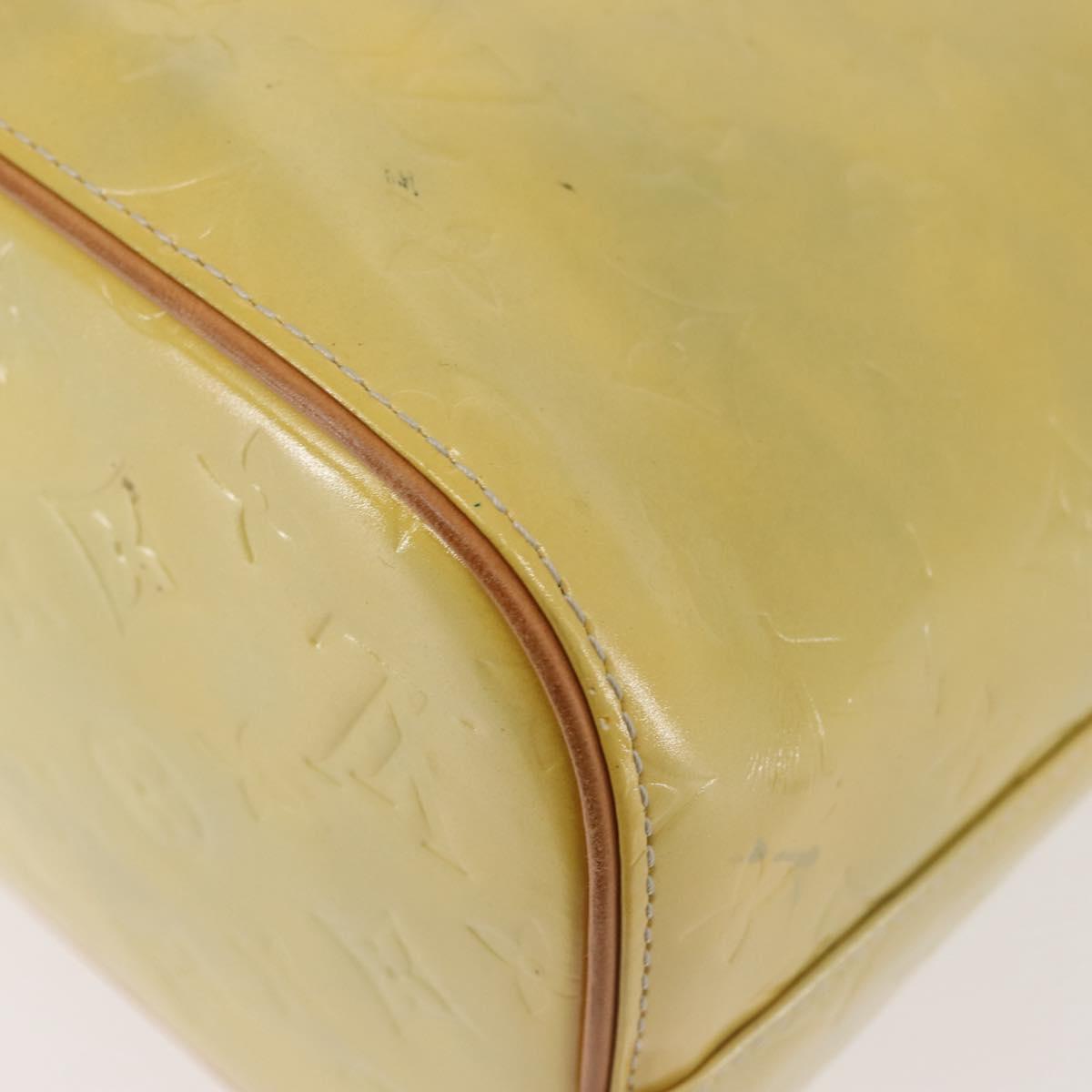 LOUIS VUITTON Monogram Vernis Houston Hand Bag Gris M91053 LV Auth 142613