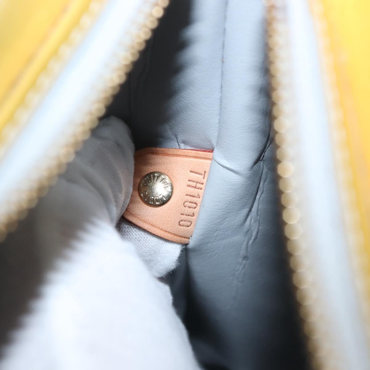 LOUIS VUITTON Monogram Vernis Houston Hand Bag Gris M91053 LV Auth 142613