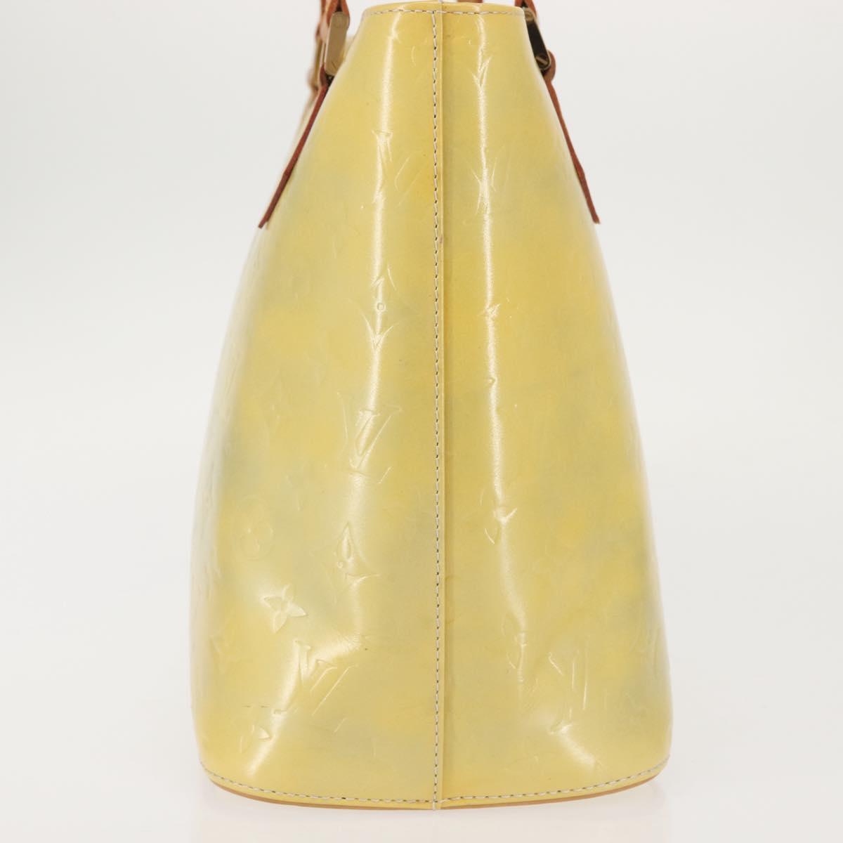 LOUIS VUITTON Monogram Vernis Houston Hand Bag Gris M91053 LV Auth 142613