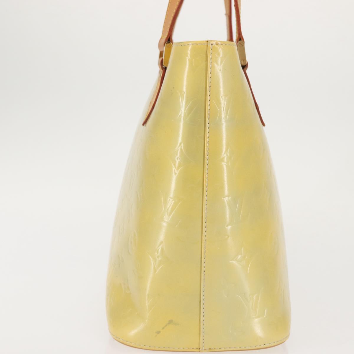 LOUIS VUITTON Monogram Vernis Houston Hand Bag Gris M91053 LV Auth 142613