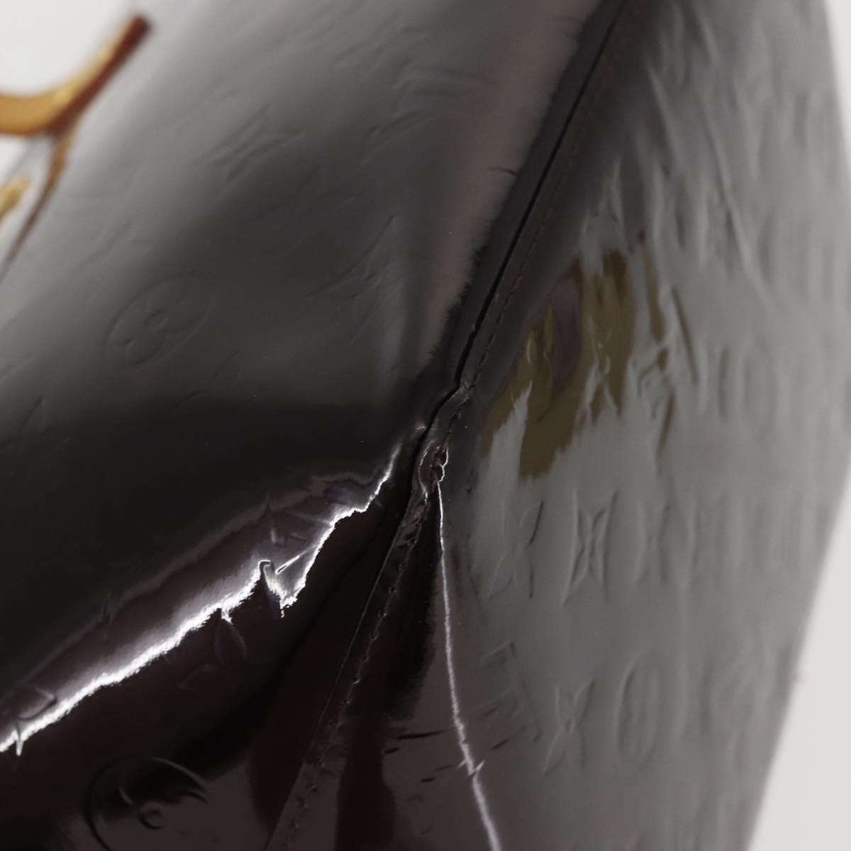 LOUIS VUITTON Monogram Vernis Bellevue GM Tote Bag Amarante M93589 Auth 142614