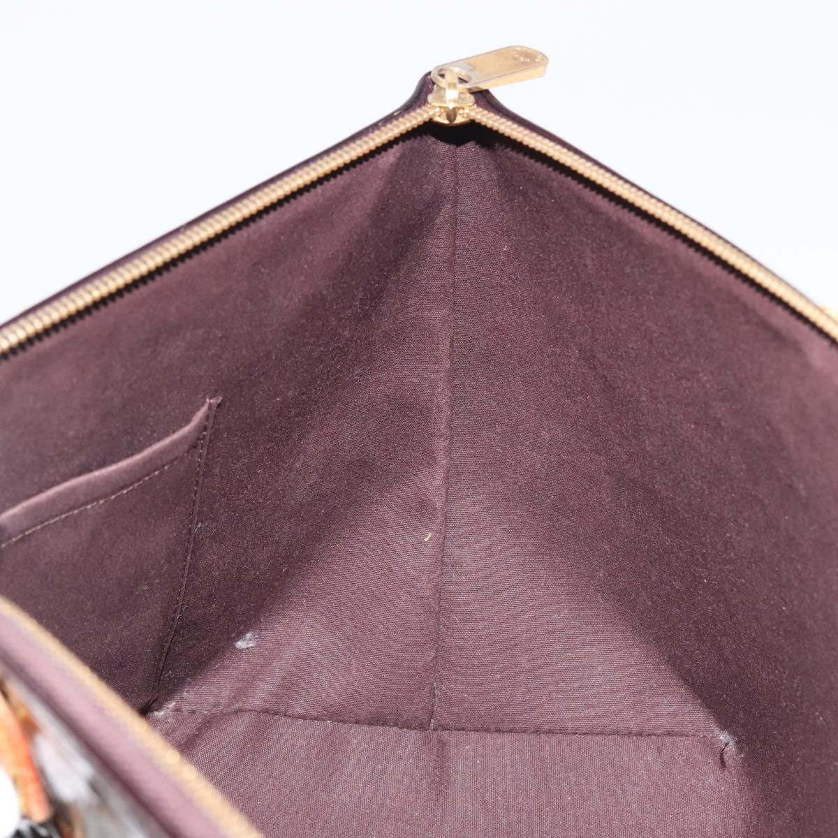 LOUIS VUITTON Monogram Vernis Bellevue GM Tote Bag Amarante M93589 Auth 142614