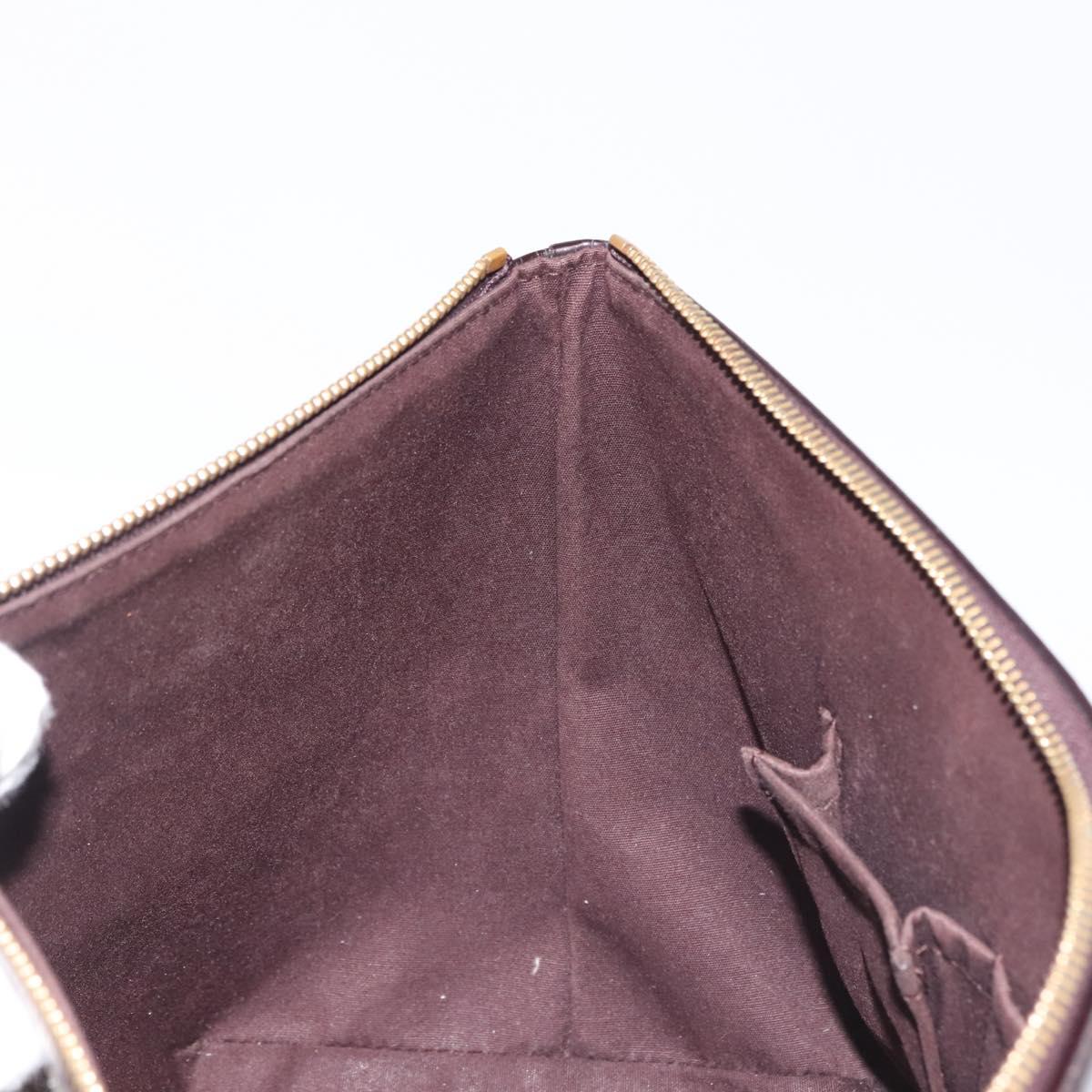 LOUIS VUITTON Monogram Vernis Bellevue GM Tote Bag Amarante M93589 Auth 142614