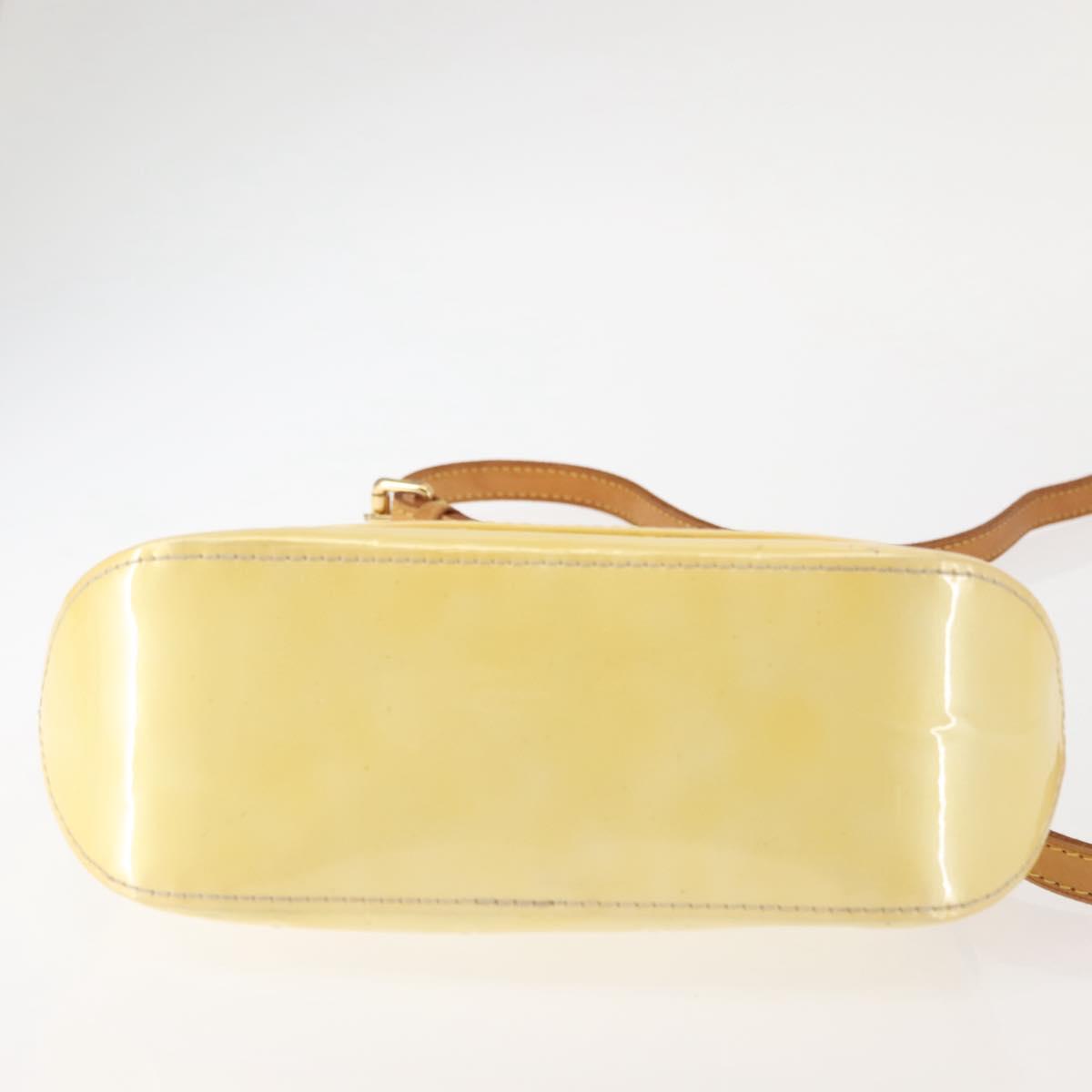 LOUIS VUITTON Monogram Vernis Minna Street Shoulder Bag Perle M91509 Auth 142615