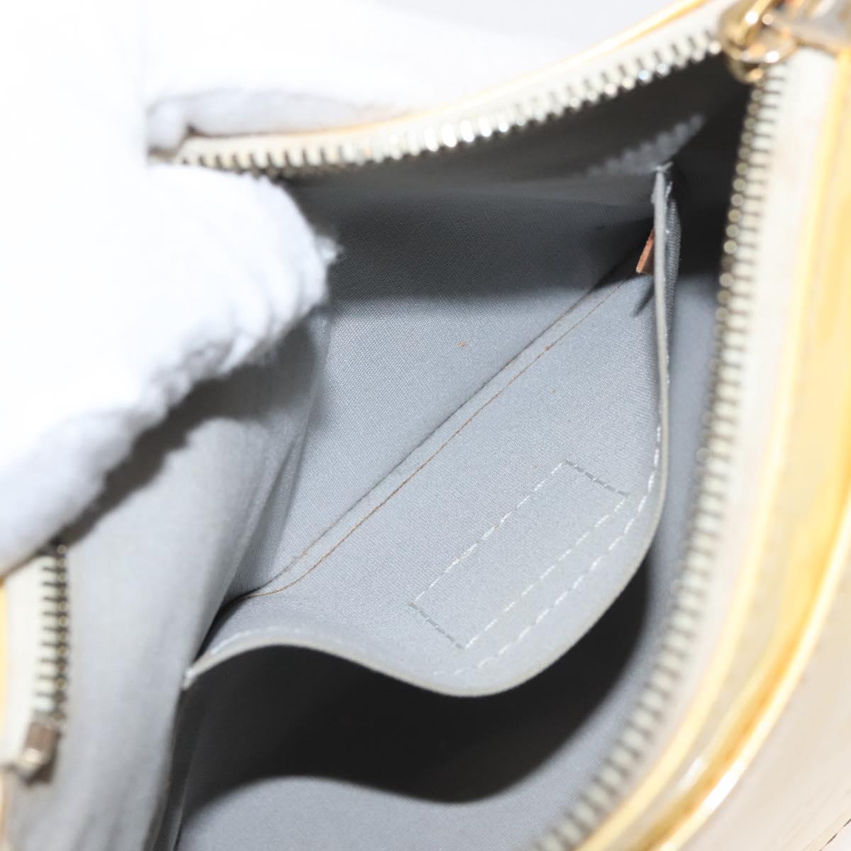 LOUIS VUITTON Monogram Vernis Minna Street Shoulder Bag Perle M91509 Auth 142615