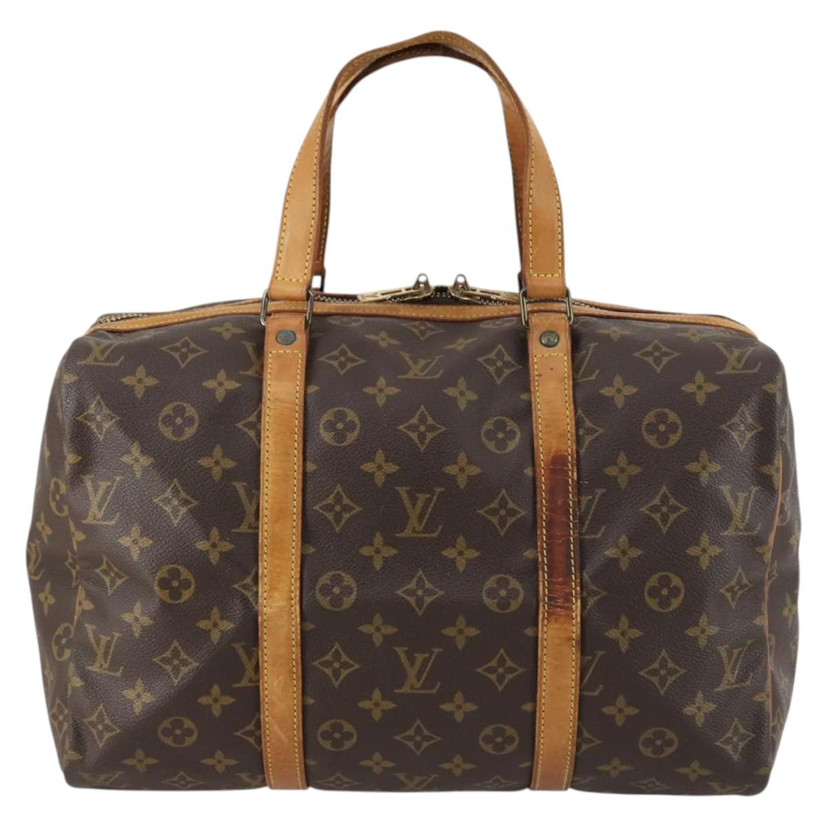LOUIS VUITTON Monogram Sac Souple 35 Boston Bag M41626 LV Auth 142621