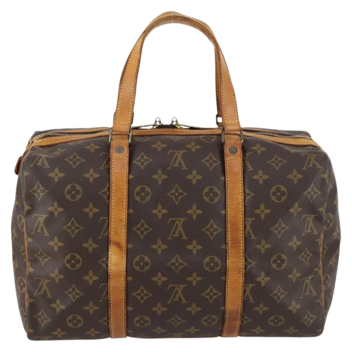 LOUIS VUITTON Monogram Sac Souple 35 Boston Bag M41626 LV Auth 142621
