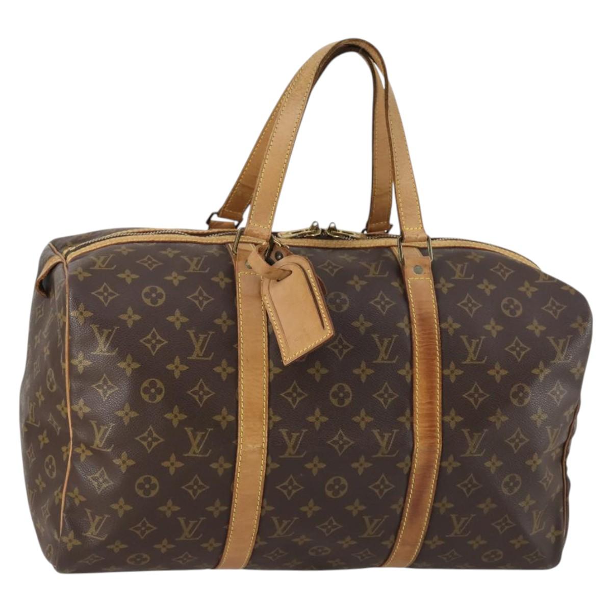 LOUIS VUITTON Monogram Sac Souple 45 Boston Bag M41624 LV Auth 142622