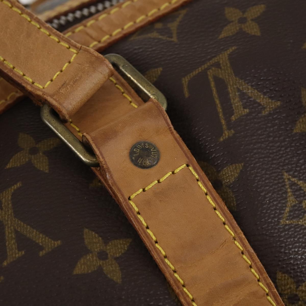 LOUIS VUITTON Monogram Sac Souple 45 Boston Bag M41624 LV Auth 142622