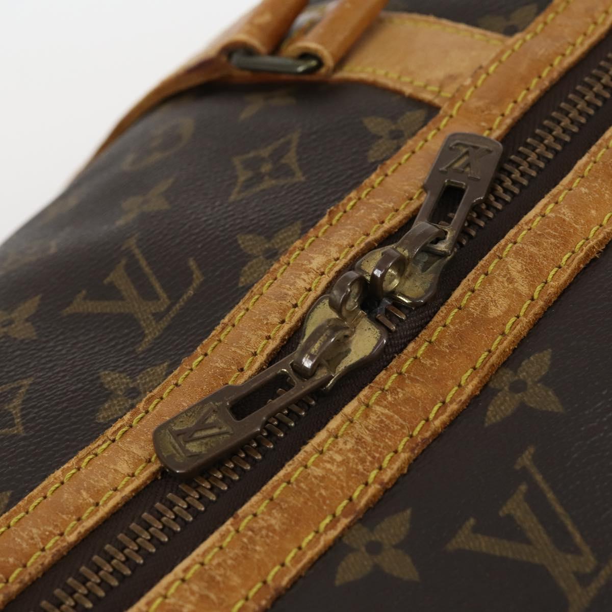 LOUIS VUITTON Monogram Sac Spool 55 Boston Bag Vintage M41622 LV Auth 142624
