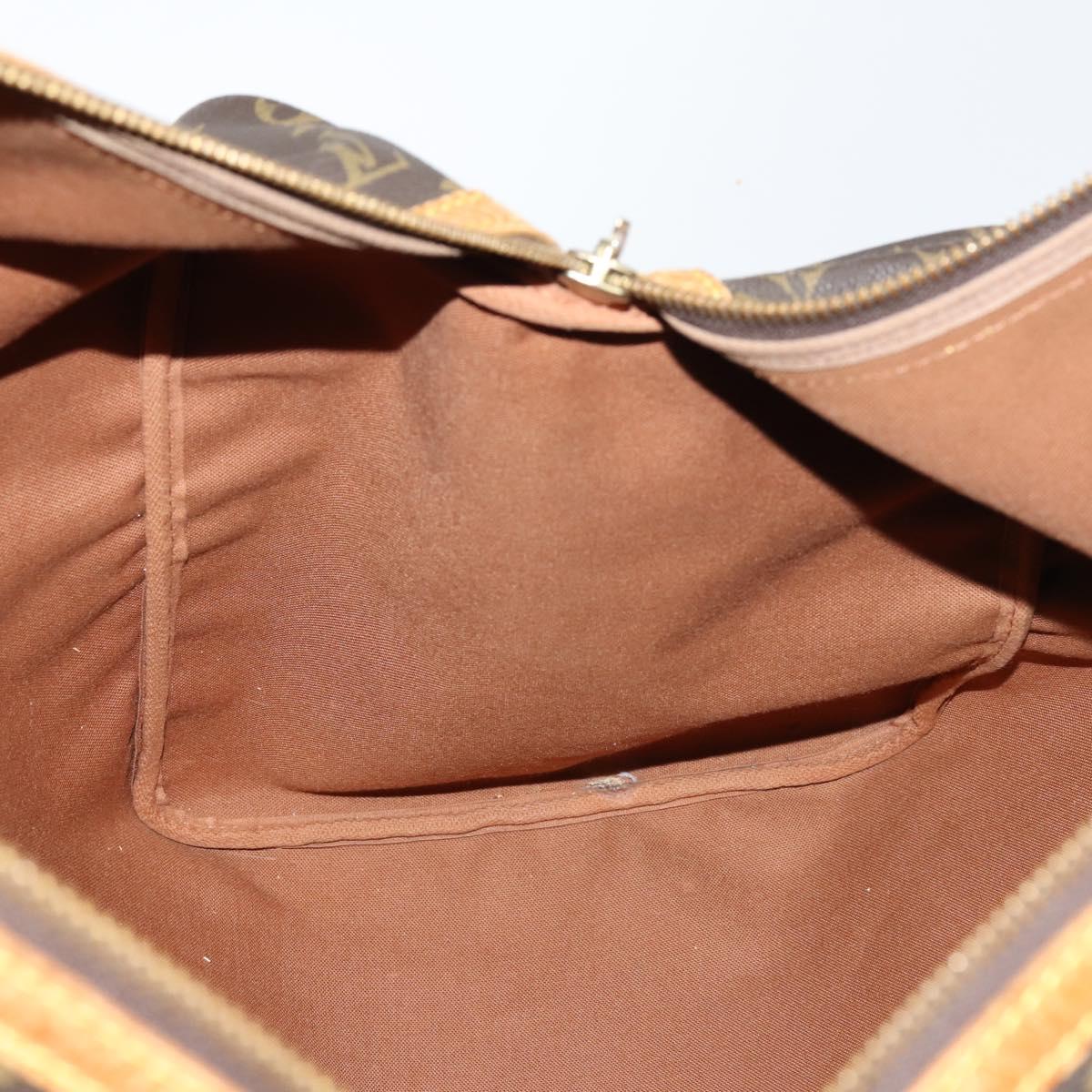 LOUIS VUITTON Monogram Sac Spool 55 Boston Bag Vintage M41622 LV Auth 142624