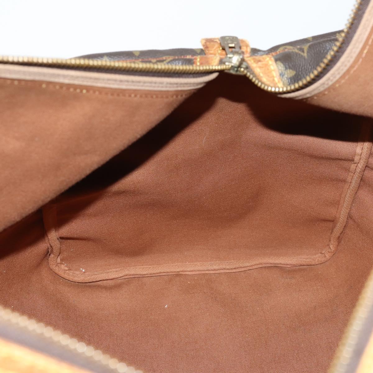 LOUIS VUITTON Monogram Sac Spool 55 Boston Bag Vintage M41622 LV Auth 142624