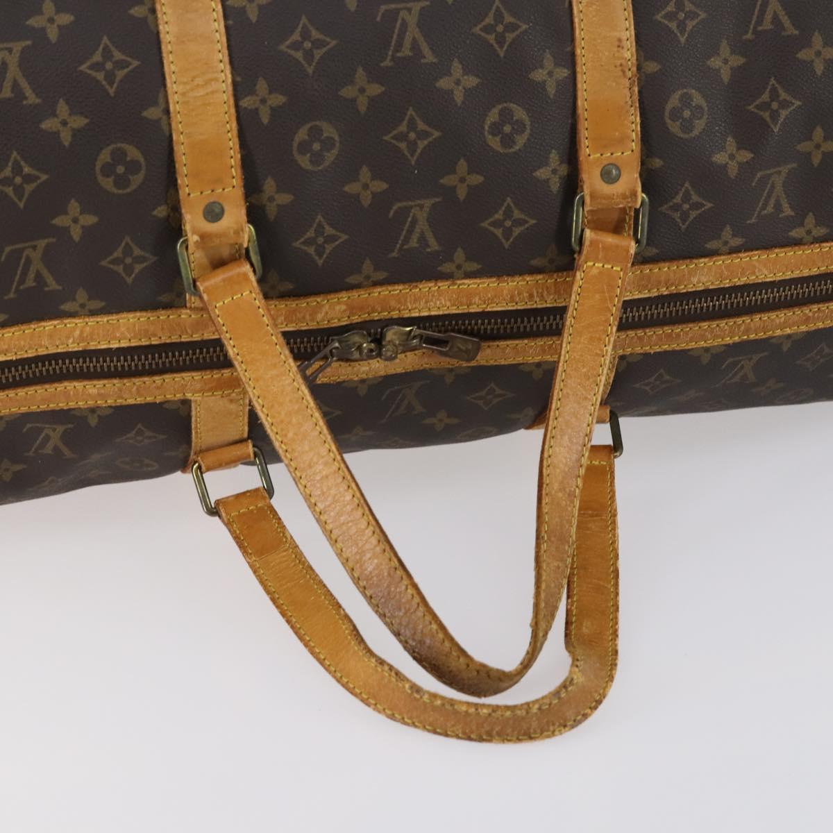 LOUIS VUITTON Monogram Sac Spool 55 Boston Bag Vintage M41622 LV Auth 142624