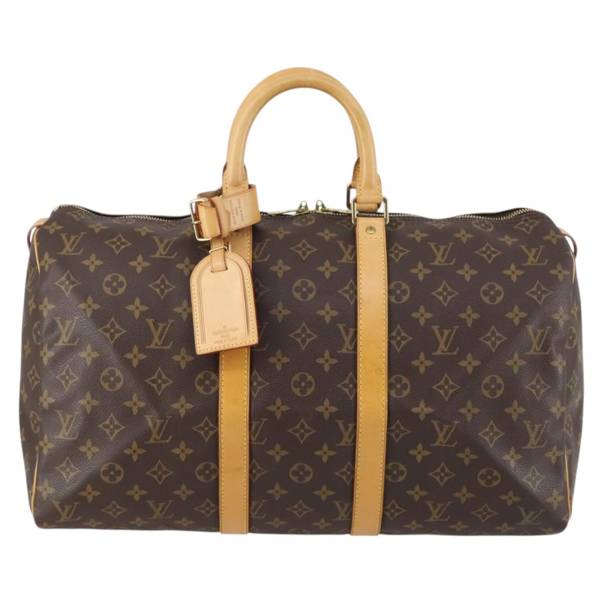 LOUIS VUITTON Monogram Keepall 45 Boston Bag M41428 LV Auth 142625