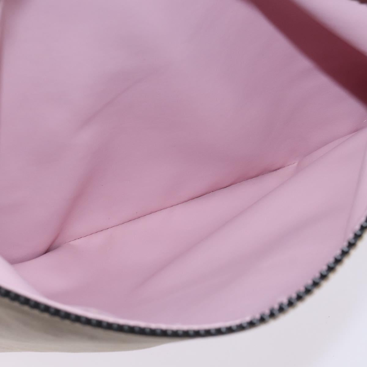 CHANEL High Summer Tote Bag Canvas Pink Silver CC Auth 142684